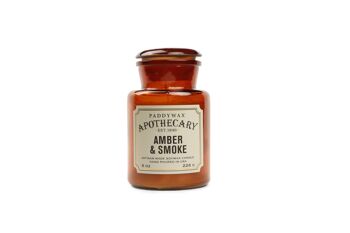 Bougie Pot en Verre Apothecary 226g - Ambre + Fumée