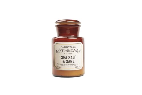 Apothecary 226g Glass Jar Candle - Sea Salt + Sage