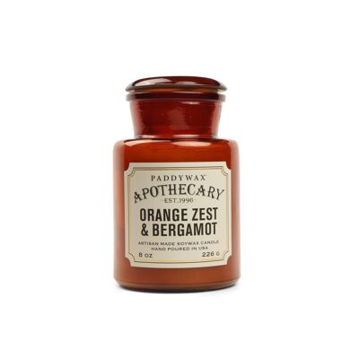 Bougie Pot en Verre Apothecary 226g - Zeste d'Orange + Bergamote