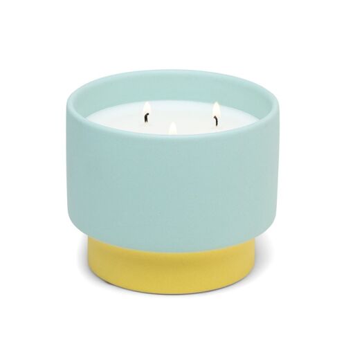 Colour Block 453g Mint Ceramic Candle - Minty Verde