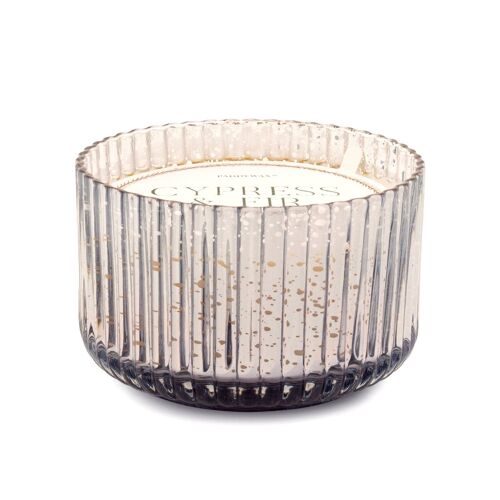Cypress & Fir - 425g Large 3 Wick Silver Mercury Glass Candle