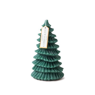 Candela totem albero alto 730 g di cipresso e abete