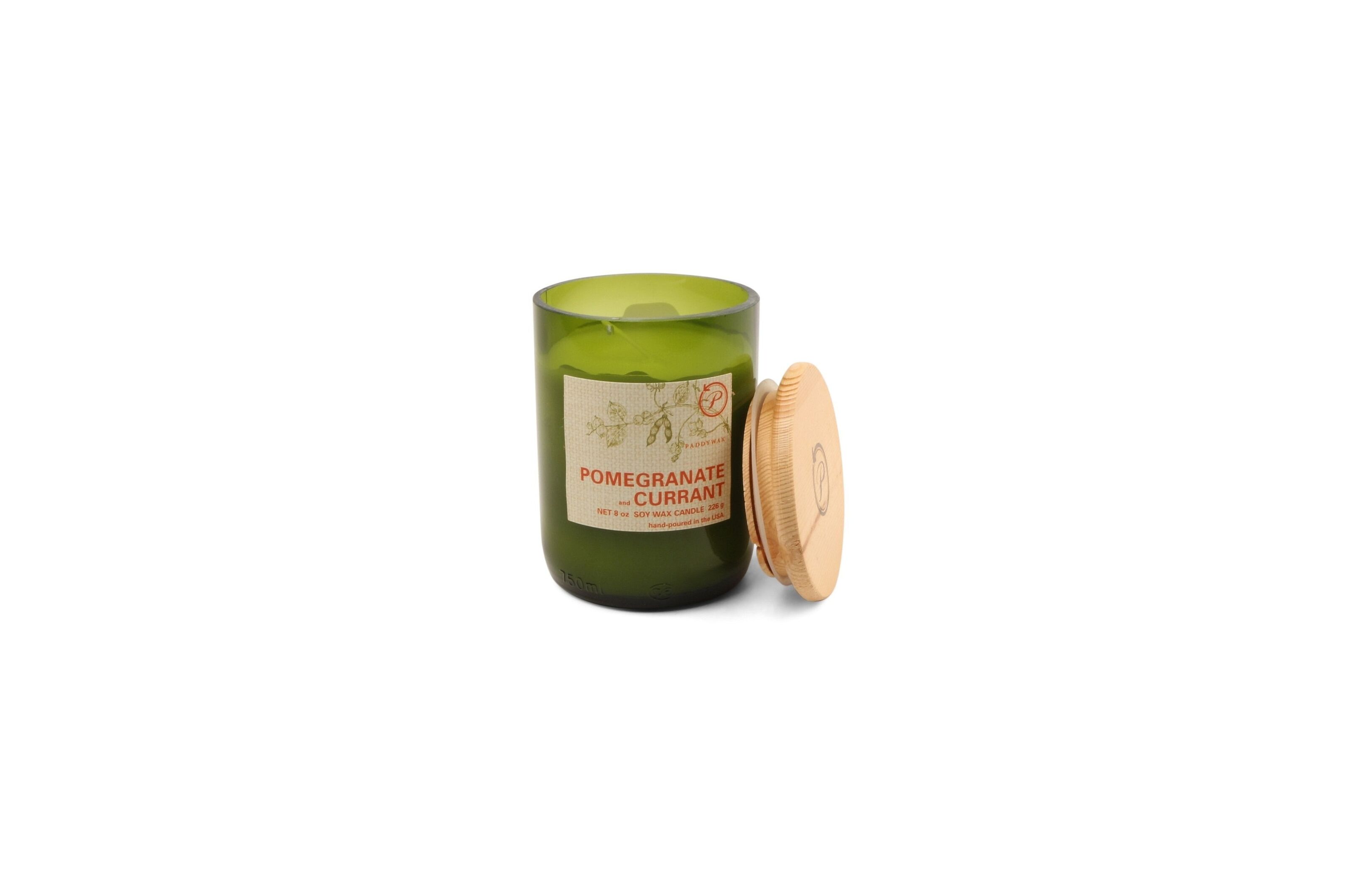 POMEGRANATE AND CURRANT GREEN JAR CANDLE POMEGRANATE AND CURRANT GREEN JAR CANDLE