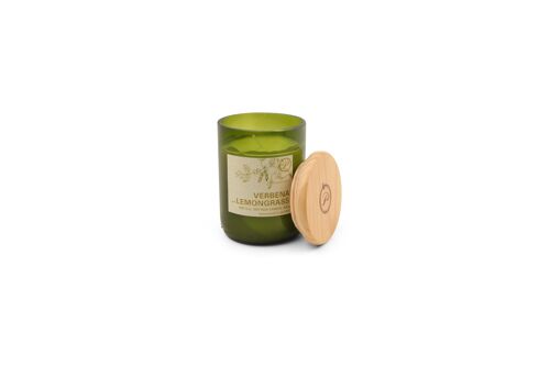 Eco Green 226g Recycled Glass Candle Candle - Verbena + Lemongrass