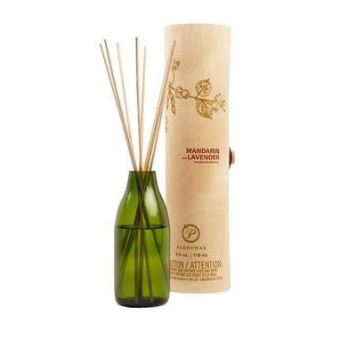 Eco Green 118ml Recycled Glass Diffuser - Mandarin + Lavender