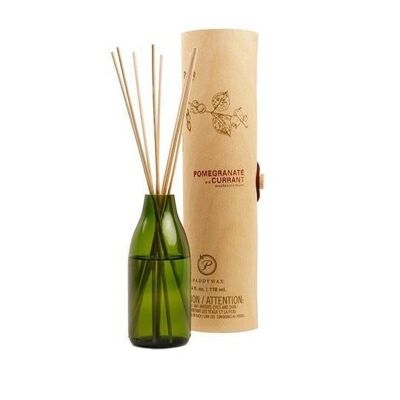 Eco Green 118ml Recycled Glass Diffuser - Pomegranate + Currant