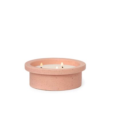 Folia Matte Speckled Ceramic Candle (141g) - Rose - Gardenia & Tonka