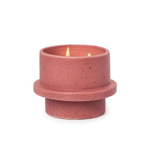 Folia Matte Speckled Ceramic Candle (326g) - Red - Saffron Rose
