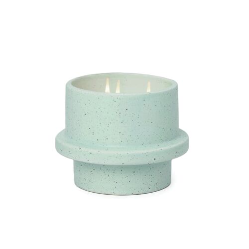 Folia Matte Speckled Ceramic Candle (326g) - Baby Blue - Salt & Sage