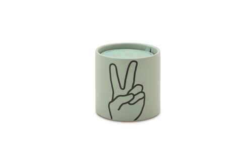 Impressions 163g Mint Ceramic Candle - Peace - Lavender + Thyme