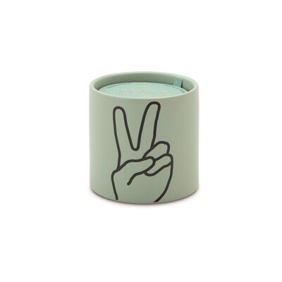 Impressions 163g Mint Ceramic Candle - Peace - Lavender + Thyme