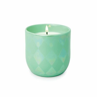 Lustre Ceramic Candle (283g) - Matte Jade - Diamonds - Matcha & Mint