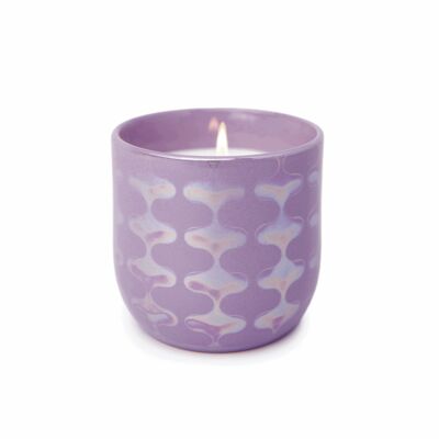 Candela in ceramica Lustre (283g) - Lavanda opaca - Lava - Lavanda e felce