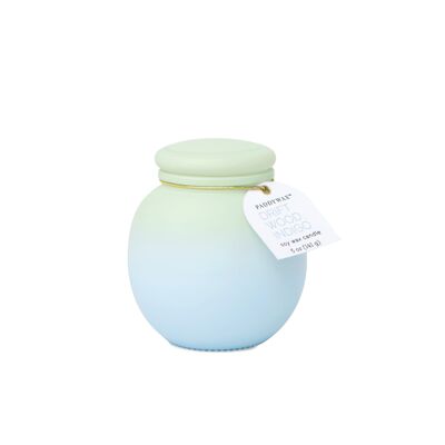 Orb Ombre Glass Candle (141g) - Green & Blue - Driftwood Indigo