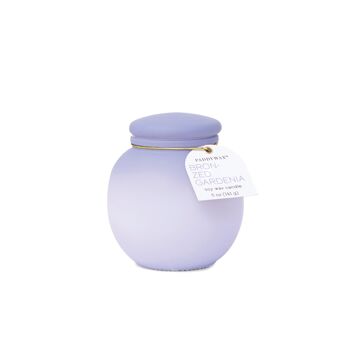 Bougie en verre Orb Ombre (141g) - Violet et lavande - Gardénia bronzé et tonka 1