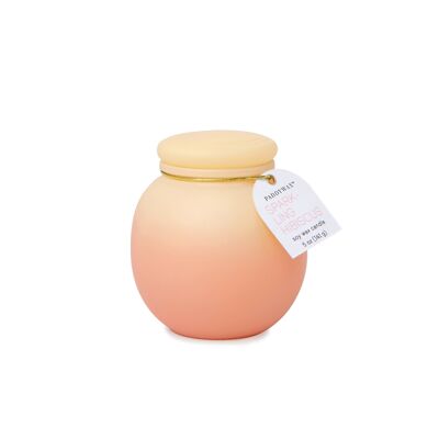 Bougie en Verre Orb Ombre (141g) - Jaune & Rose - Hibiscus Pétillant