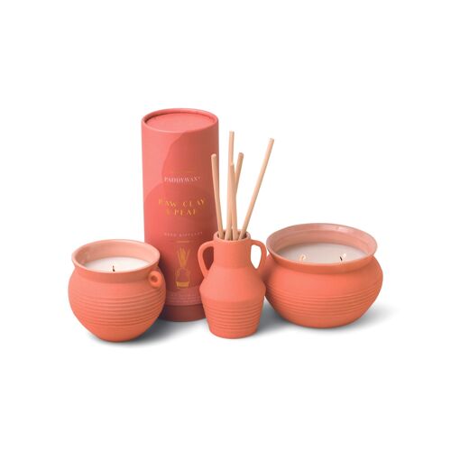 Santorini 240g Terracotta Ceramic Candle - Raw Clay & Pear
