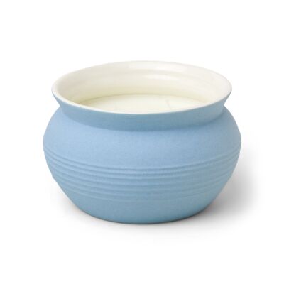 Santorini 368g Light Blue Ceramic Candle - Rosemary Sea Salt