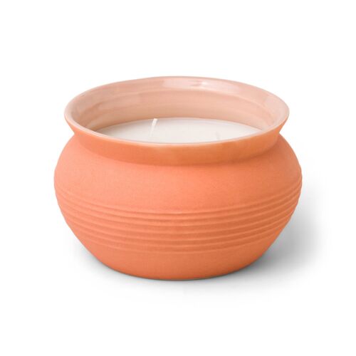 Santorini 368g Terracotta Ceramic Candle - Raw Clay & Pear