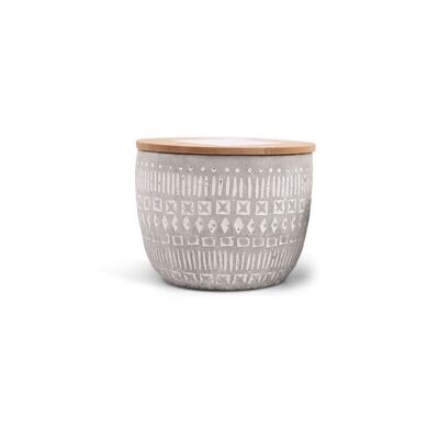 Sonora 283g Grey Concrete Candle - Tobacco & Patchouli