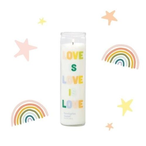 Spark 300g Candle - Love Is Love Is Love - Eucalyptus Santal