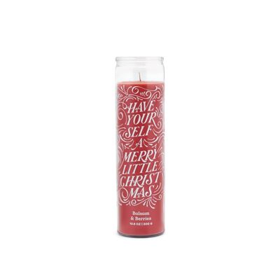Candela Spark 300g - Have Yourself A Merry Little Christmas Balsam + Bacche - Cera Rossa Con Stoppino Autoestinguente