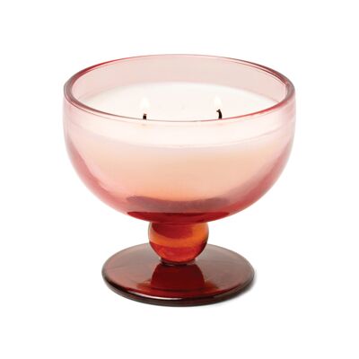 Aura 170 g Calice in vetro colorato rosa e rosso - Rosa zafferano