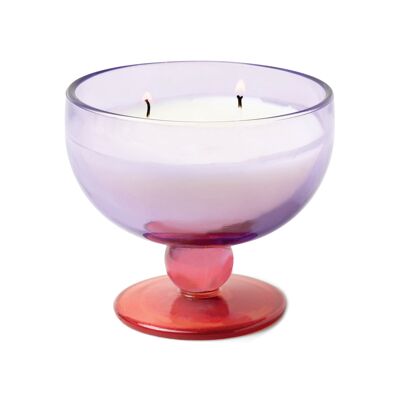 Aura 170 g Calice in vetro colorato viola e rosa - Pepe e prugna