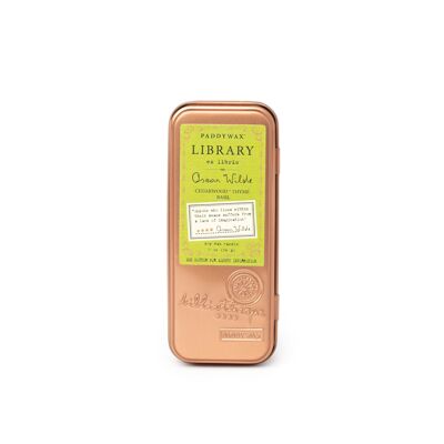 Library Two Wick Travel Tin (56g) - Oscar Wilde