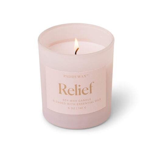 Wellness 141g Ivory Glass Vessel Candle - Relief