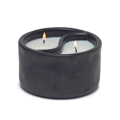 Yin Yang 311g Black Ceramic Candle - Palo Santo