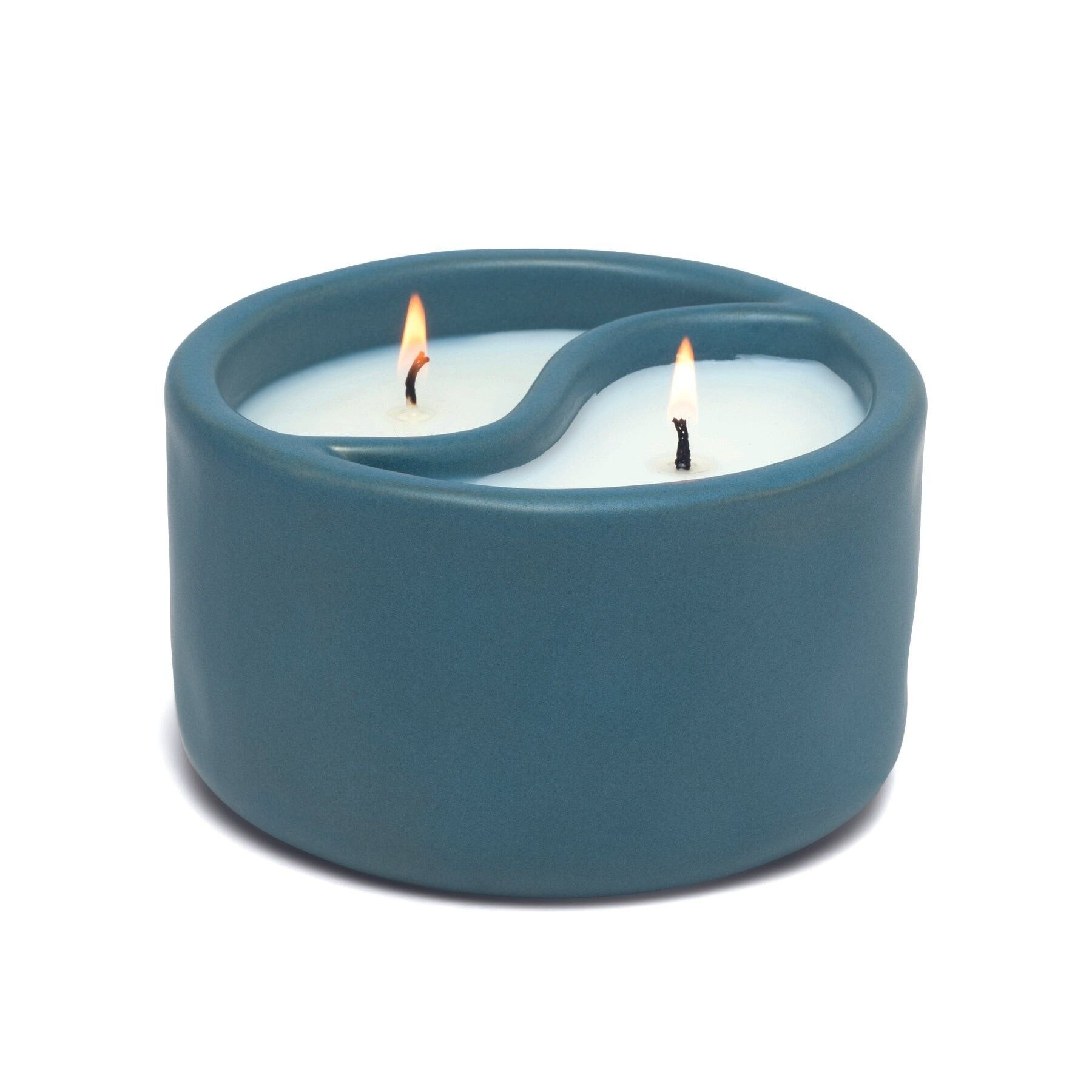 Vela Cerámica Azul Real Yin Yang 311g - Musgo Marino