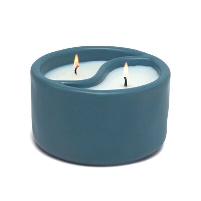 Yin Yang 311g Royal Blue Ceramic Candle - Sea Moss