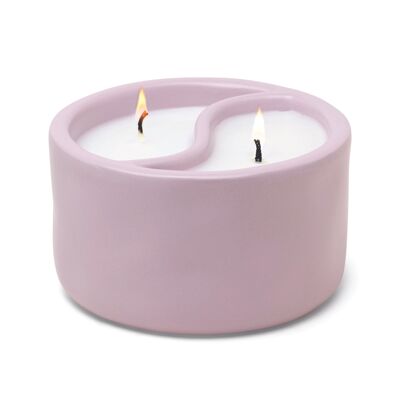 Yin Yang 311g Lavender Ceramic Candle - Vetiver Cardamom