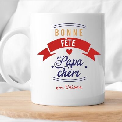 Tazza per la festa del papà felice