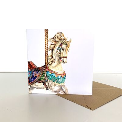 Caballo de carrusel Tarjetas de felicitación