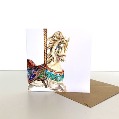 Carousel Horse Greeing Card
