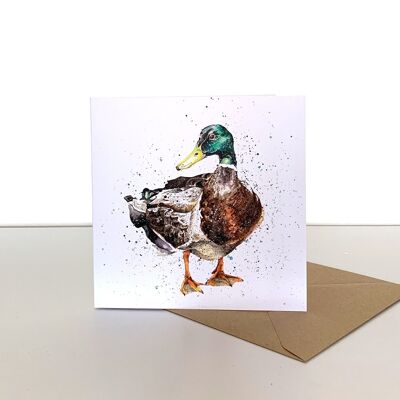 Cartolina d'auguri di anatra