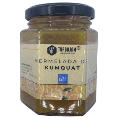 Mermelada Natural de Kumquat 90% Fruta. Contenido Reducido de Azúcares (Solo 8%)