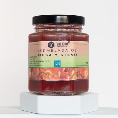 Mermelada Natural de Fresa 95% Fruta. Sin Azúcar (0%)