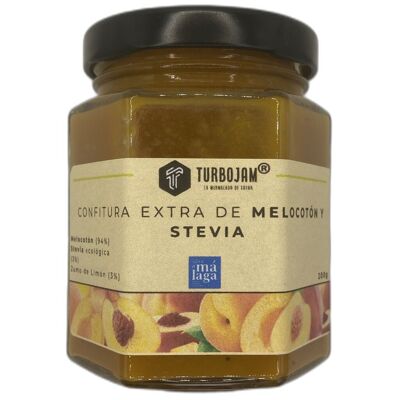 Mermelada Orgánica de Melocotón 0% Azúcar 90% Fruta