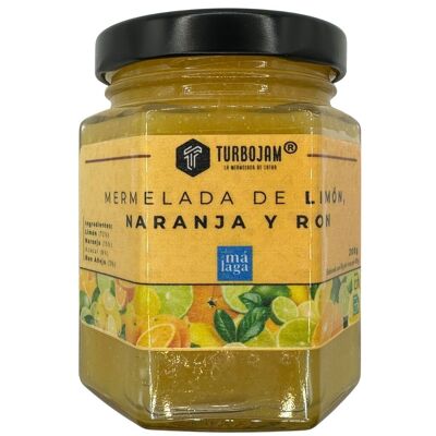 Confettura Biologica di Limone, Arancia e Rum 90% Frutta
