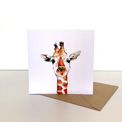 Cartolina d'auguri giraffa