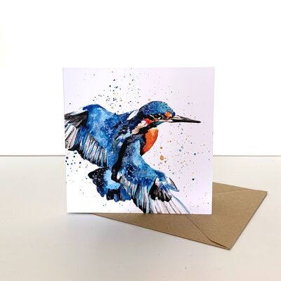 Tarjeta de felicitación Kingfisher