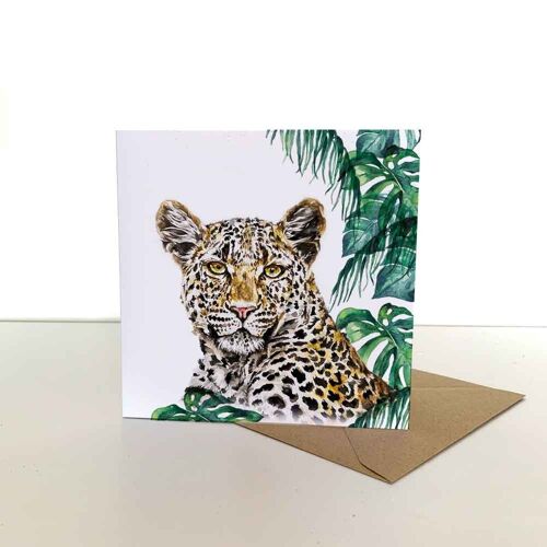 Leopard Greeting Card