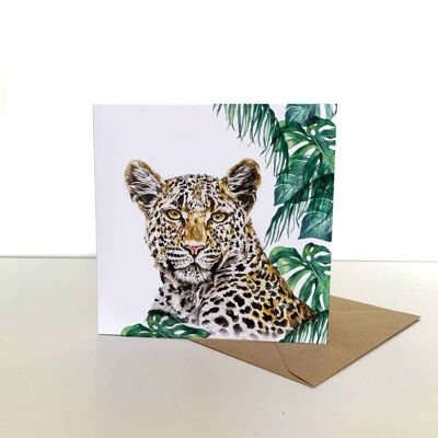 Leopard Greeting Card