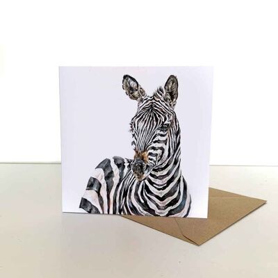 Cartolina d'auguri di zebra