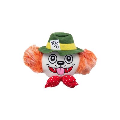 WufWuf Mutt Hatter, Crinkle Squeaky Plush Dog Toy