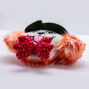 WufWuf Mutt Hatter, jouet en peluche froissé pour chien 4