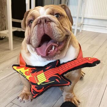 Wufwuf Rottie Blackpaw's Guitar, jouet grinçant portable pour chien 3